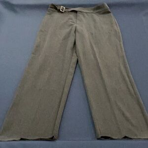 Gray Trousers with Buckle